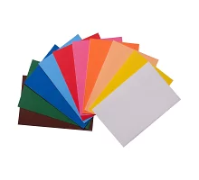 Набір Фоамиран ЕВА різнобарвного з клейовим шаром 10 кольорів А4 товщина 17 мм код: 742718