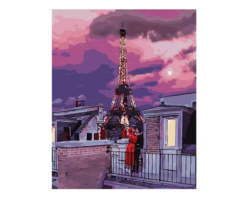 Картина по номерам Город любви на закате в термопакете 40*50см (VA-2526)
