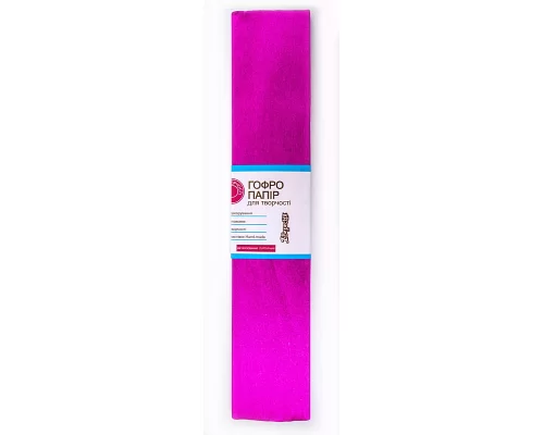Бумага гофрированная металлизированная пурпурная 20% (50см*200см) (703006)