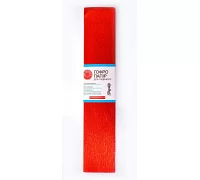 Бумага гофрированная металлизированная красная 20% (50см*200см) (703004)
