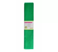 Бумага гофрированная металлизированная зеленая 20% (50см*200см) (703005)