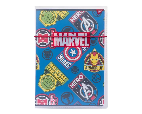 Зошит А4 48 клітка Пластикова папці з малюнком Marvel Hero (764426)