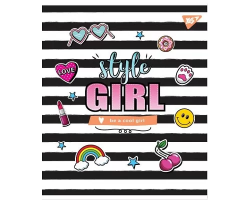 Зошит шкільна А5 24 лінія YES Style Girl набір 10 шт. (764329)