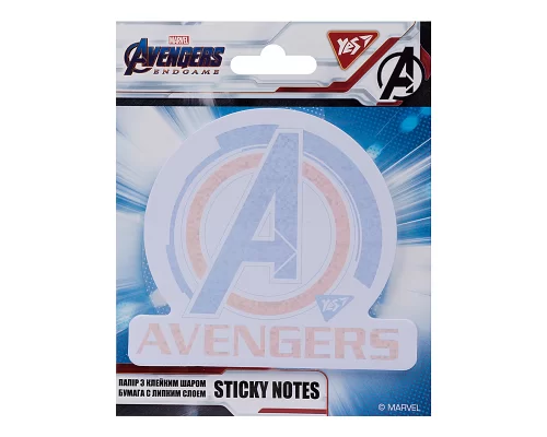 Бумага с липким слоем YES фигурная Avengers 40 лист (170271)