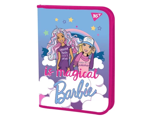 Папка для зошитів YES пласт. на блискавки В5 Barbie (491550)