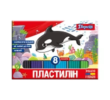 Пластилин 1Вересня Zoo Land 8 цв. 160г Украина (540587)