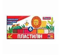 Пластилін 1вересня Zoo Land 6 кол. 120г Україна (540512)