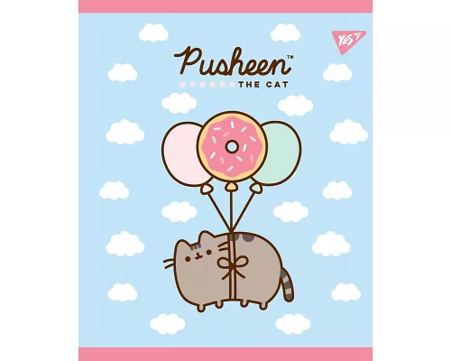 Зошит шкільна А5 12 лінія YES Pusheen Sweet Cat набір 10 шт. (765172)