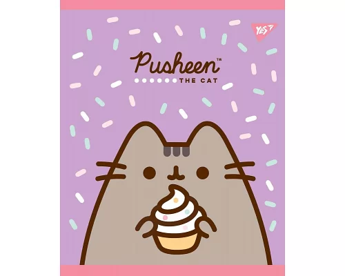 Зошит шкільна А5 12 лінія YES Pusheen Sweet Cat набір 10 шт. (765172)