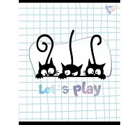 Тетрадь школьная А5 48 клетка YES Playful Kitties набор 5 шт. (765275)