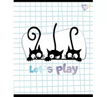 Тетрадь школьная А5 24 клетка YES Playful Kitties набор 10 шт. (765234)