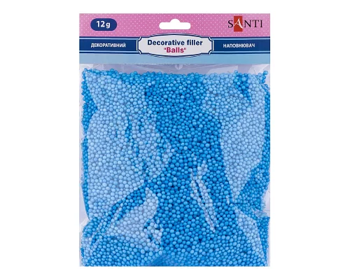 Наповнювач декоративний SANTI «Кульки» 12 г блакитний (742824)