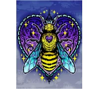 Алмазная мозаика флуоресцентная Золотая пчела  30*40см без рамки, в кор. 42*6,5*4см (AG0001)
