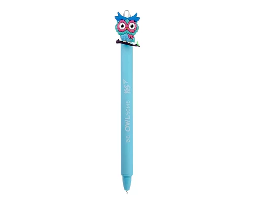 Ручка масляная YES Cute owl автоматическая 07 мм синяя (412007)