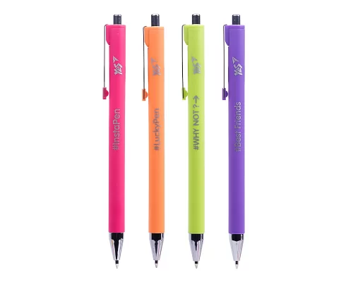 Ручка шариковая YES Lucky Pen 07 мм автоматическая (411967)