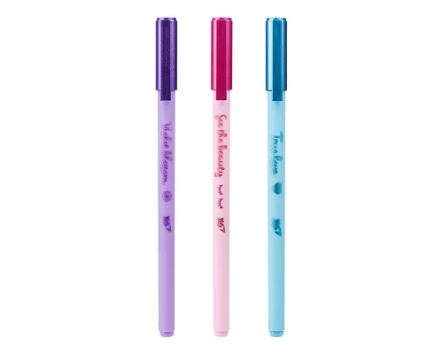Ручка YES масляная Glam 07мм синяя (412014)