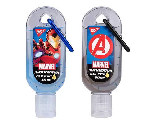 Гель антисептичний YES для рук з карабіном Marvel.Avengers 30 мл. (707605)