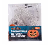 Электрогирлянда Yes Fun Хэллоуин Ghosts and Pumpkins 11фигурок 2м LEDна батарейках (801176)