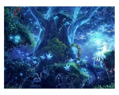 Алмазная мозаика Магия леса 30*40см с рамкой 41*31*25 см (H9009)