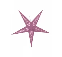 Зірка паперова Novogod'ko 3D пудровий-рожева 60 см LED (974217)