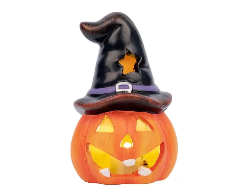 Статуетка Yes! Fun Хеллоуїн Pumpkin in hat, 10 см, LED (974188)