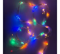 Гірлянда світлодіодна Новогодько мідна проволка Кінський хвіст, 345 LED, многоцв, 2,3 м, з (974225)