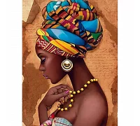 Алмазная мозаика Африканская красота 40*50см на подрамнике Santi (954092)