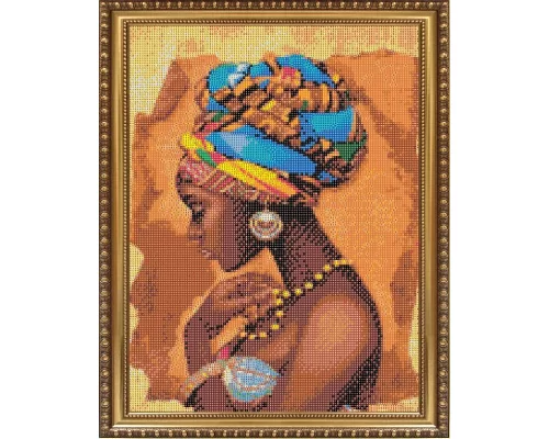 Алмазная мозаика Африканская красота 40*50см на подрамнике Santi (954092)