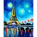 Алмазная мозаика Ночной Париж 30*40см Santi (954083)
