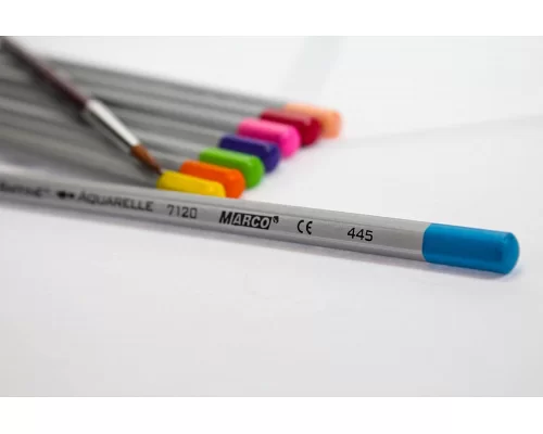 Набір акварельних олівців Marco Raffine 36 шт в металевому пеналі (7120-36TN)