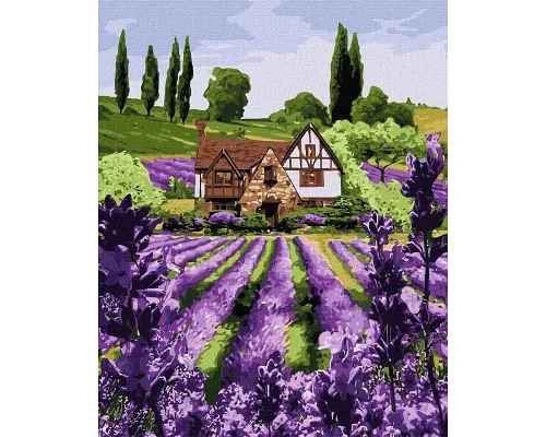 Картина за номерами Lavender House 40*50 см у тепловому пакеті Ідейка Ukraine (KHO2293)