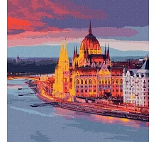 Картина за номерами Улюблений Будапешт 50*50 см у тепловому пакеті Ідейка Ukraine (KHO3602)