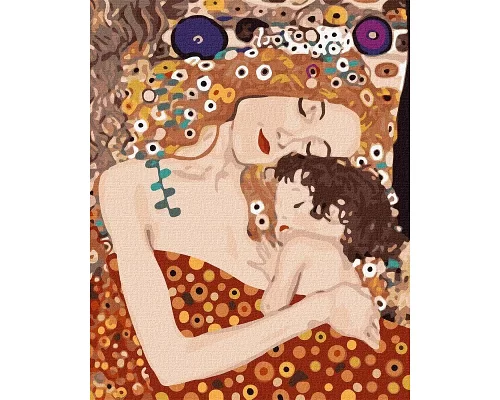 Картина за номерами Мама і дитина. Gustav Klimt 40x50cm в тепловому пакеті TM Iderian Ukraine (KHO4848)