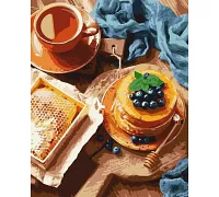 Картина за номерами Млинці для чаю 40*50 см у тепловому пакеті Ідейка Ukraine (KHO5641)