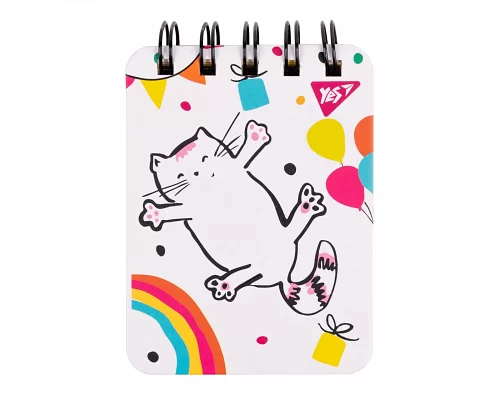 Блокнот Yes А7/100 лин. дв. спир. Sketch animal. Happy cat пласт. карман (681825)