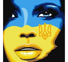 Патриотическая картина по номерам  Патриотическая Свободная Украина 40x40см Идейка (KHO4865)