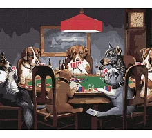 Картина по номерам - Собаки играют в покер 40х50 Идейка (KHO4327)