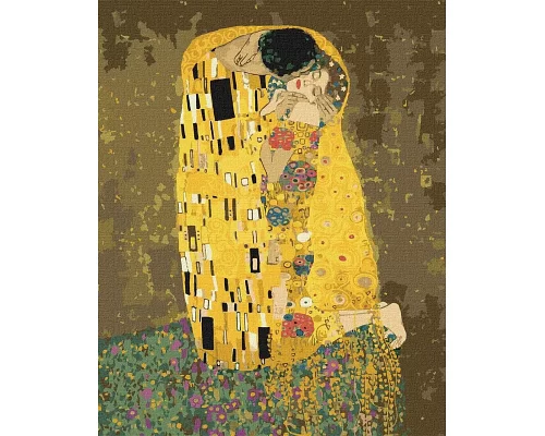 Патриотическая  картина по номерам - Поцелуй 2. Густав Климт, 40х50 Идейка (KHO4534)