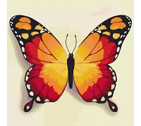 Картина по номерам Оранжевая бабочка Идейка 25х25 (KHO4210)