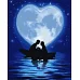 Картина за номерами Поцілунок під місяцем Ідейка 40х50 (KHO4844)