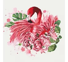 Картина по номерам Грациозный фламинго Идейка 40х40 (KHO4042)