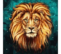 Картина за номерами Розкішний лев Ідейка 40х40 (KHO4286)
