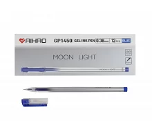 Ручка гелевая чёрная  AIHAO 0,38мм упаковка 12 шт (GP1450)