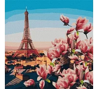 Картина за номерами Паризькі магнолії 50х50 Ідейка (KHO3601)