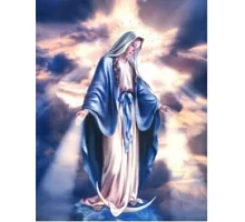 Алмазная мозаика Непорочное Зачатие Пресвятой Девы Марии на подрамнике 30*40см (90796)