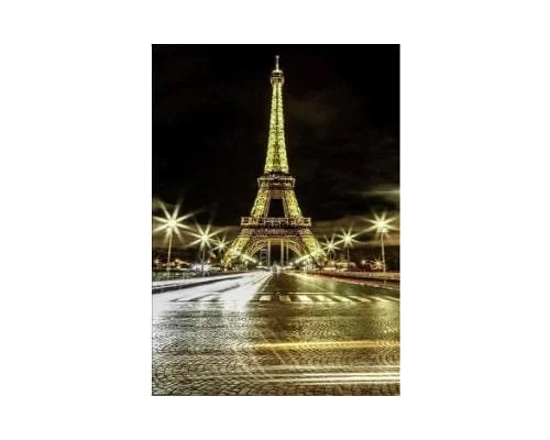 Алмазна мозаїка Нічний Париж 30*40 см з рамкою (95322)