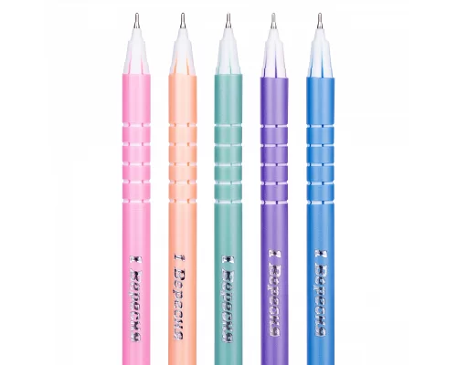 Ручка шариковая 1Вересня Beta 0 6 мм синяя набор 30 шт (411136)
