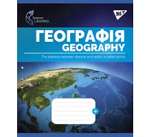 Тетрадь школьная для записей YES А5/48 кл. ГЕОГРАФИЯ (Science laboratories) выб.гибрид.лак (765729)