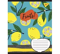 Зошит шкільний А5/18 лін. YES Fruits Зошит шкільний учнів. набір 25 шт (765854)