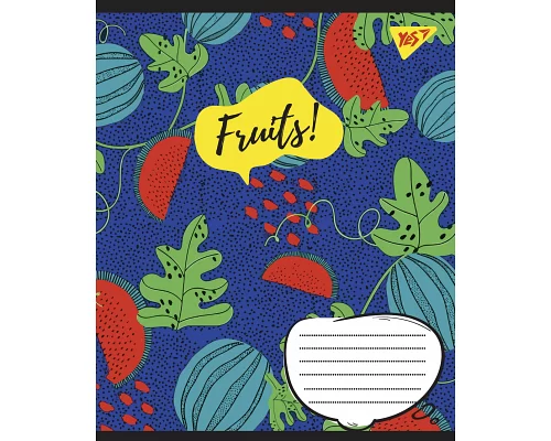 А5/36 кл. YES Fruits Зошит шкільний дя записів набір 15 шт (765943)